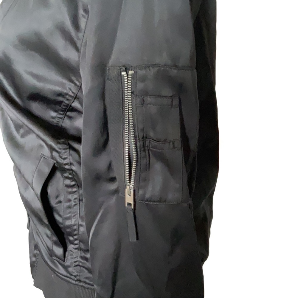 Lucky Brand Ruched Bomber Jacket - Picture 10 of 13